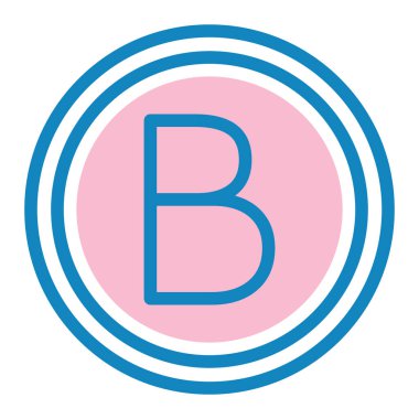 harf ilk simge vektör illüstrasyonu