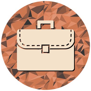 evrak çantası simgesi, vektör illüstrasyonu