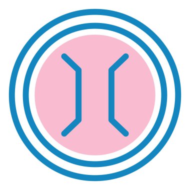 Güzel bir simgenin vektör illüstrasyonu