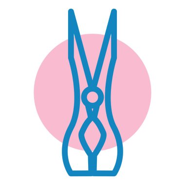 Clippers simgesi, vektör illüstrasyonu basit tasarım