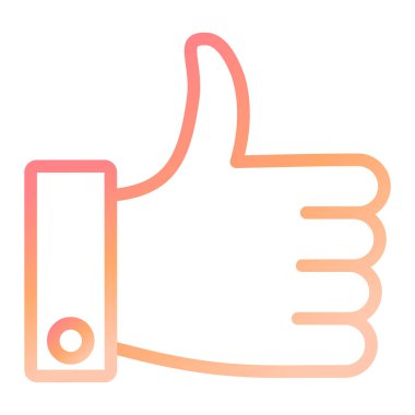 Başparmağını kaldır. Basit resimleme