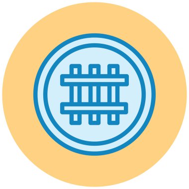 Yol işareti simgesi, vektör illüstrasyonu basit tasarım