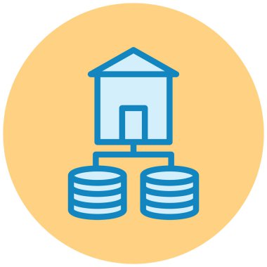 Bina. Web simgesi basit tasarım