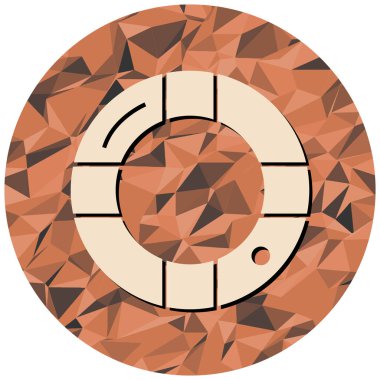 round icon, isolated on the white background