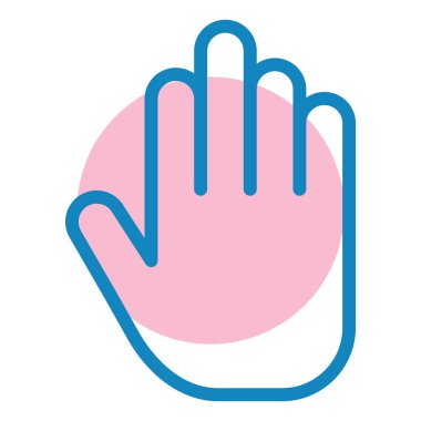 Elini ver. Web simgesi basit illüstrasyon