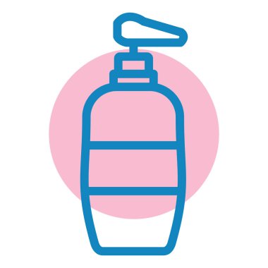 Su şişesi. Basit resimleme