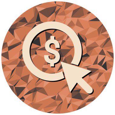 Dolar işareti. Web simgesi