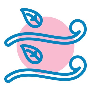 Rüzgar simgesi, vektör illüstrasyonu