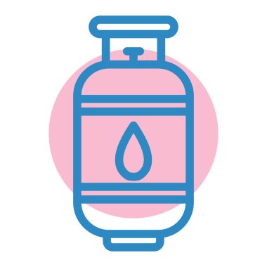 Gaz ocağı. Basit resimleme