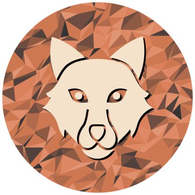 Bir hayvan kafasının vektör illüstrasyonu