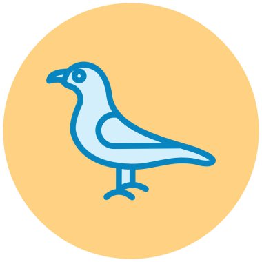 Kuş. Web simgesi basit illüstrasyon