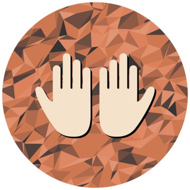 el simgesi, vektör illüstrasyonu