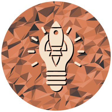 Bir fikrim var. Web simgesi basit tasarım