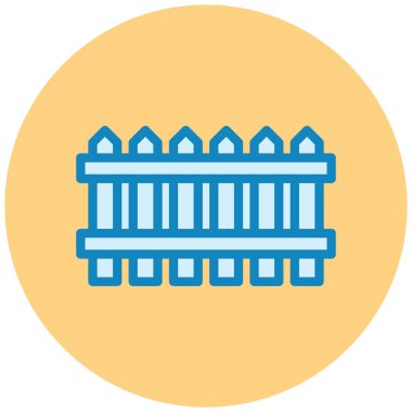 Çit. Web simgesi basit illüstrasyon