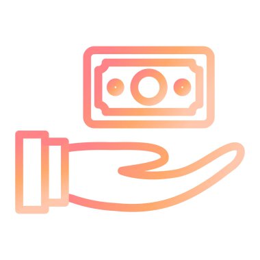 Hayır işi. Web simgesi basit illüstrasyon