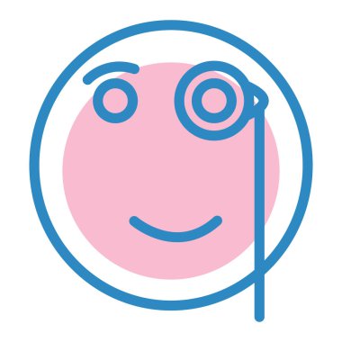 yüz simgesi vektörü. izole arkaplan.