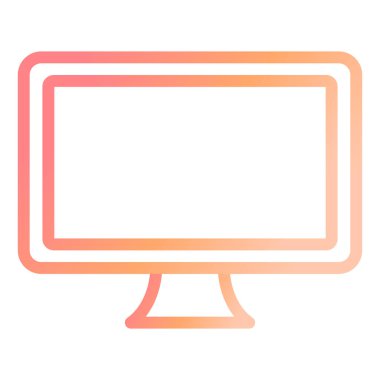 Lcd modern simge vektör çizimi 