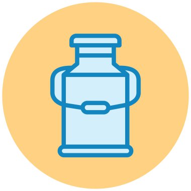 Bir şişe simgesinin vektör illüstrasyonu