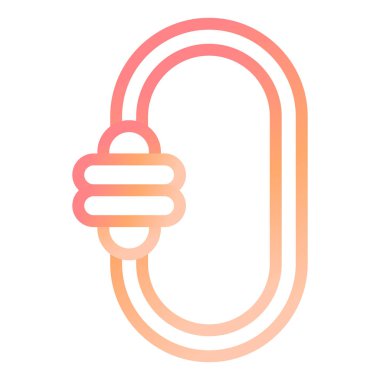 Carabinar. Web simgesi basit illüstrasyon 