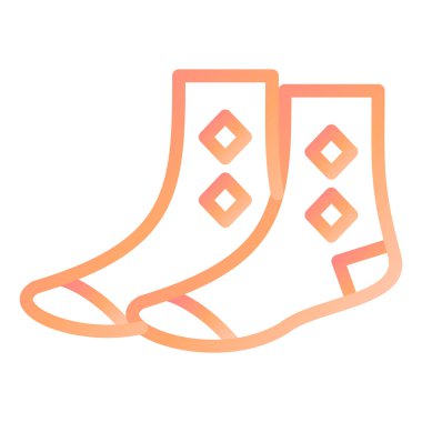 Çorap. Web simgesi basit illüstrasyon 