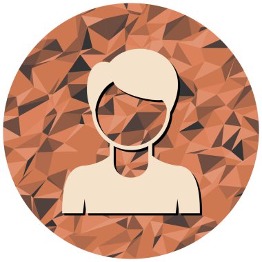 kullanıcı. Web simgesi basit illüstrasyon