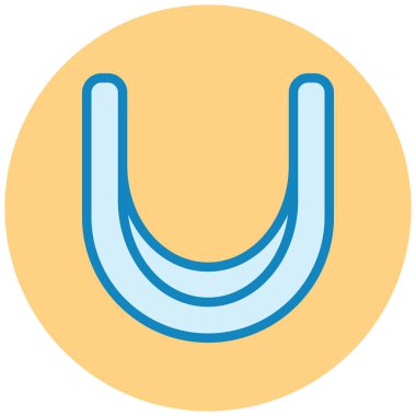 Mıknatıs Web simgesi basit illüstrasyon