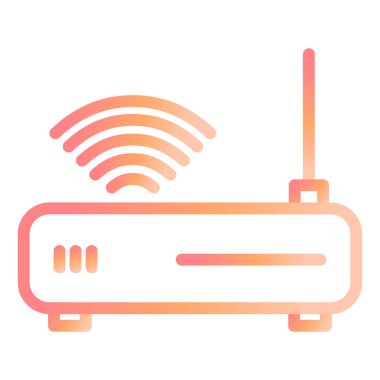 router modern simge vektör çizimi 