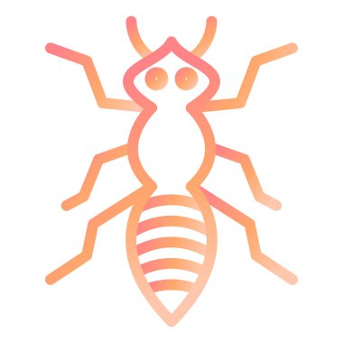 Karınca. Web simgesi basit illüstrasyon 