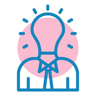 Fikir web simgesi basit tasarım