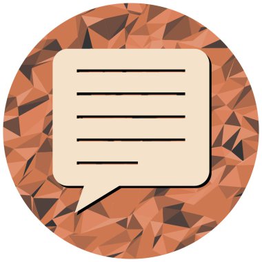 Konuş. Web simgesi basit illüstrasyon