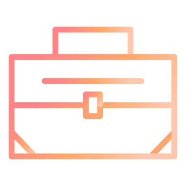 evrak çantası modern simge vektör illüstrasyonu 