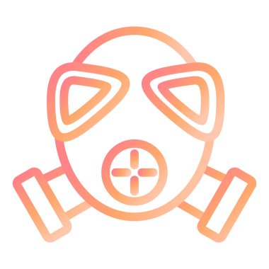 Ateş Maskesi. Web simgesi basit illüstrasyon 