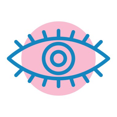 göz vektörü simgesi düz simge