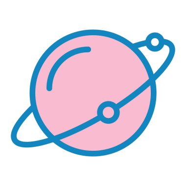 Gezegen web vektör simgesi