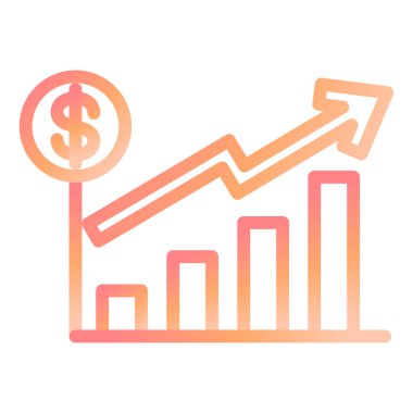 Borsa modern simge vektör illüstrasyonu 