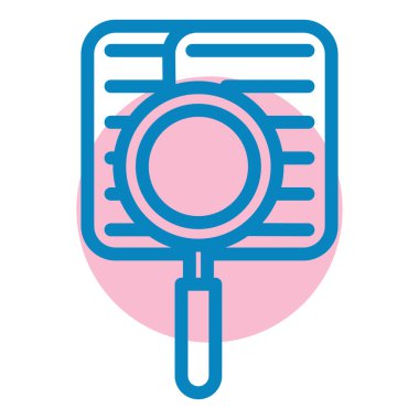 Arama simgesi vektör illüstrasyon tasarımlı büyüteç