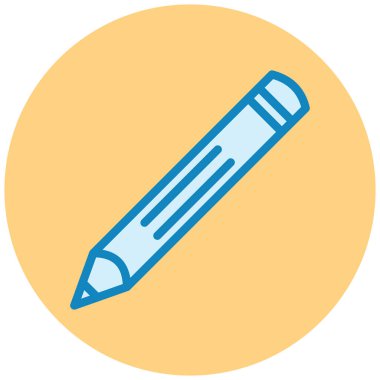 Kalem. Web simgesi basit illüstrasyon