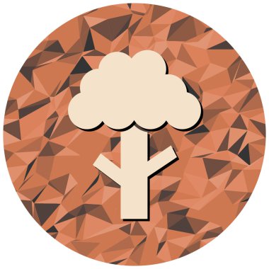 Ağaç. Web simgesi basit illüstrasyon