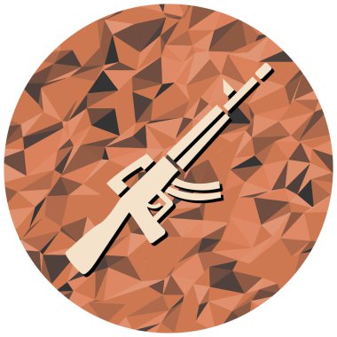 Silah ikonu. düz dizayn biçimi 10