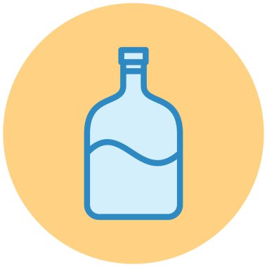 Şişe simgesi. Basit resimleme