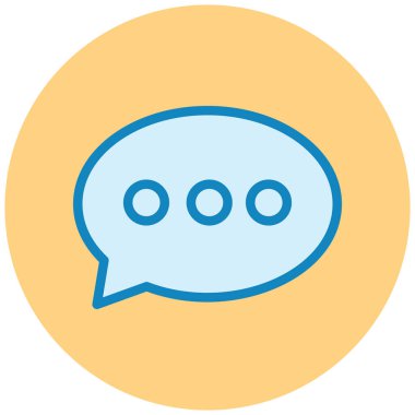 Konuş. Web simgesi basit illüstrasyon