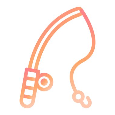 FishIng Çubukları modern simge vektör resimlemesi