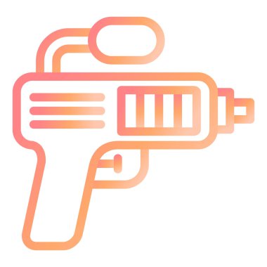 Su tabancası. Web simgesi basit illüstrasyon