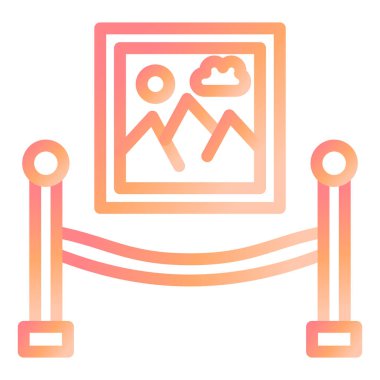 Sergi modern simge vektör illüstrasyonu 