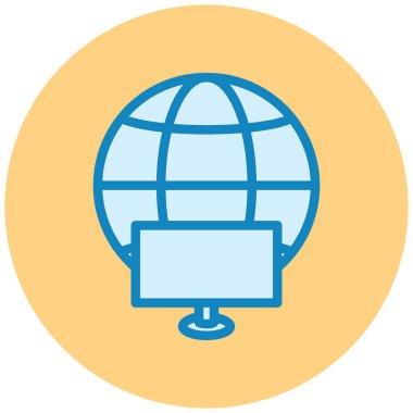 küresel ağ. Web simgesi