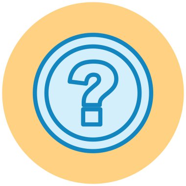 Soru işareti. Web simgesi