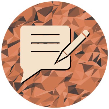 Kalemle yapılan bir konuşmanın vektör illüstrasyonu