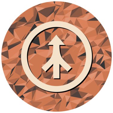 Modern yol simgesinin vektör illüstrasyonu