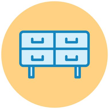 Çekmecede. Web simgesi basit tasarım