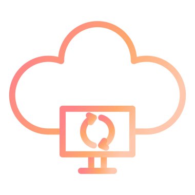 Bulut hesaplama. Web simgesi